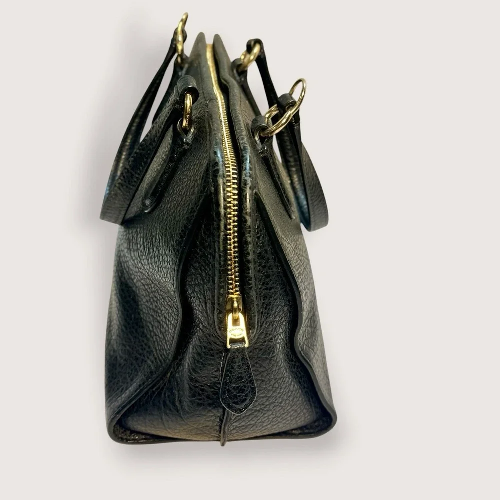 Coach Nolita Black Bag Pebbled Leather Satchel Purse READ Double Handle